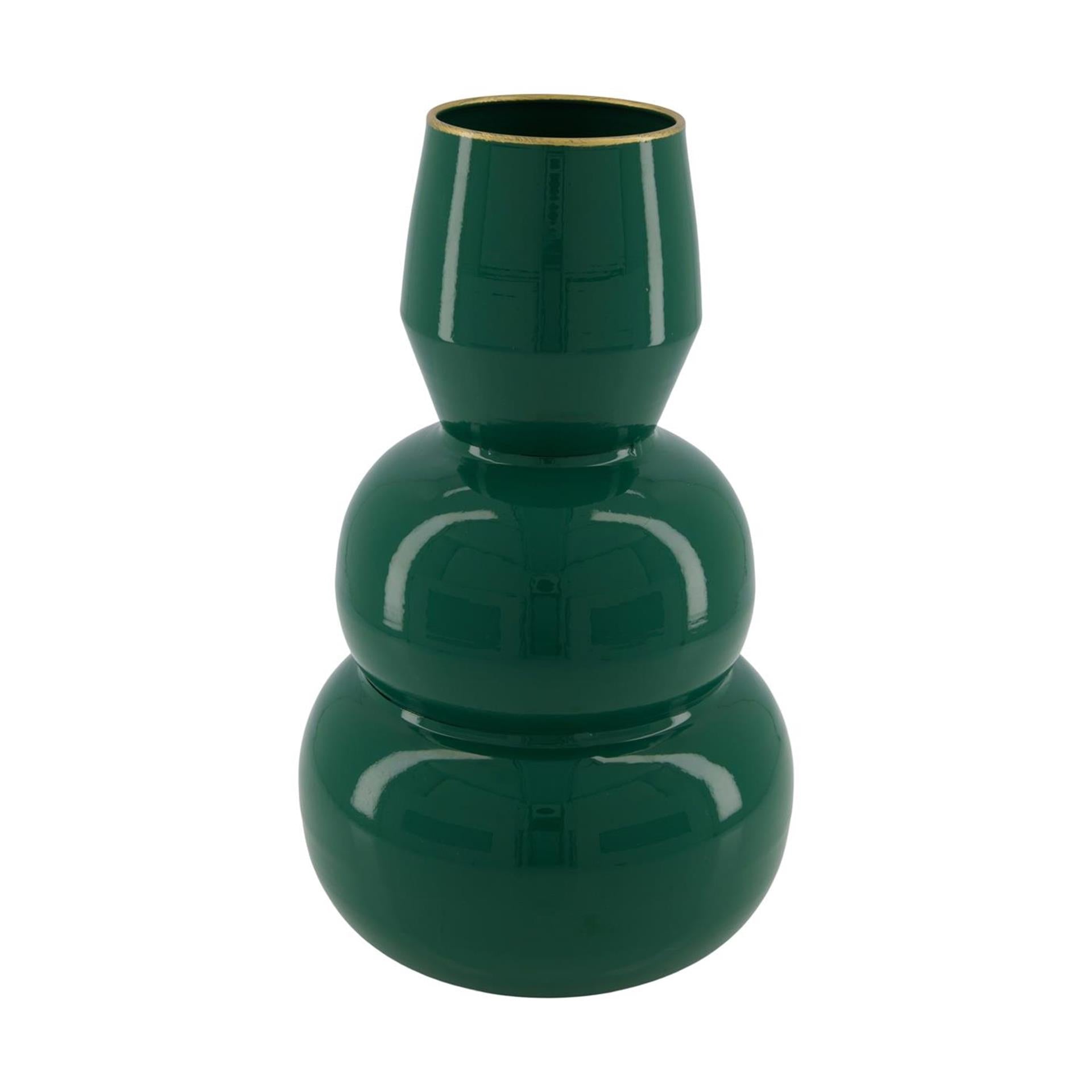 Dijk natural collections vase métal vert ø16,8xh28,5cm