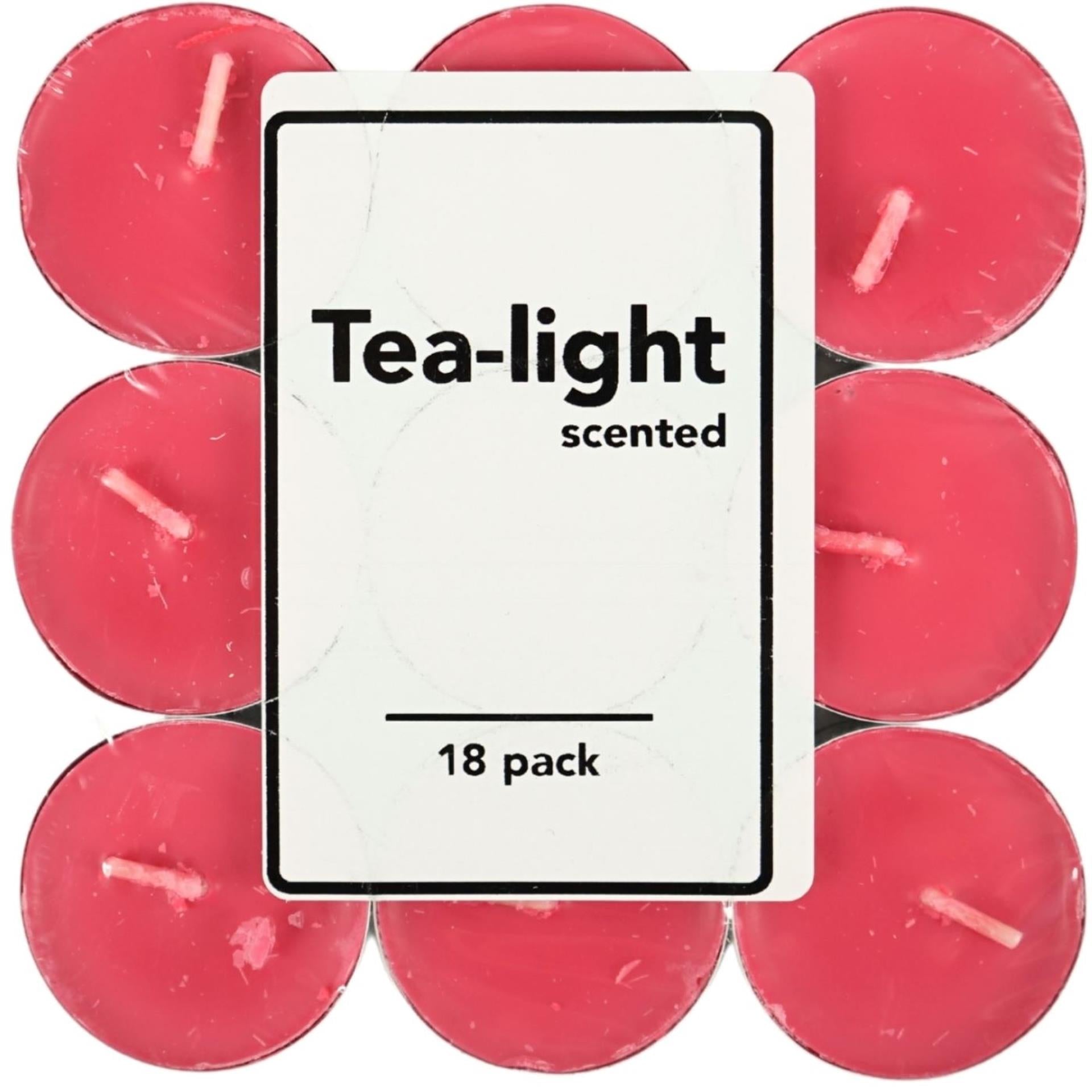 Bougies chauffe-plat parfumées fruits rouges 18 pièces