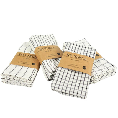 Set de torchons 3 pièces 45x60cm 4 assortis