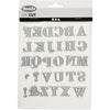 Creativ company matrice de découpe, alphabet, taille 2x1,5-2,5 cm, 1 pièce