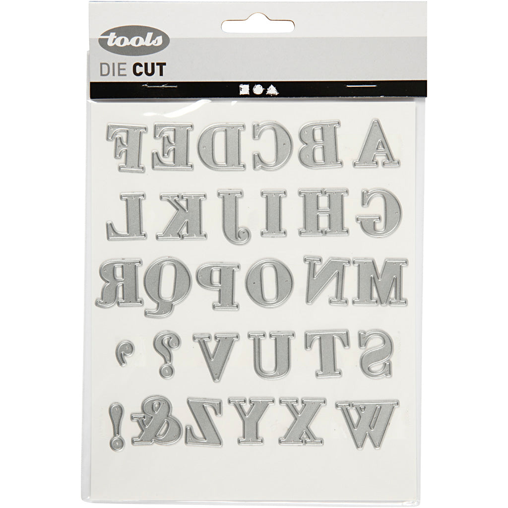 Creativ company matrice de découpe, alphabet, taille 2x1,5-2,5 cm, 1 pièce