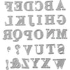 Creativ company matrice de découpe, alphabet, taille 2x1,5-2,5 cm, 1 pièce