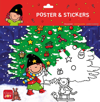 Clavis joy poster à colorier la sorcière Mimi fête Noël