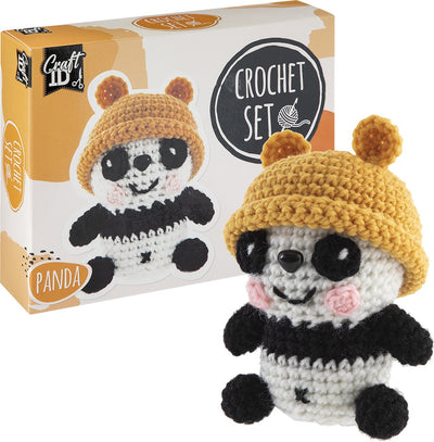 Kit de crochet Craft id panda avec chapeau