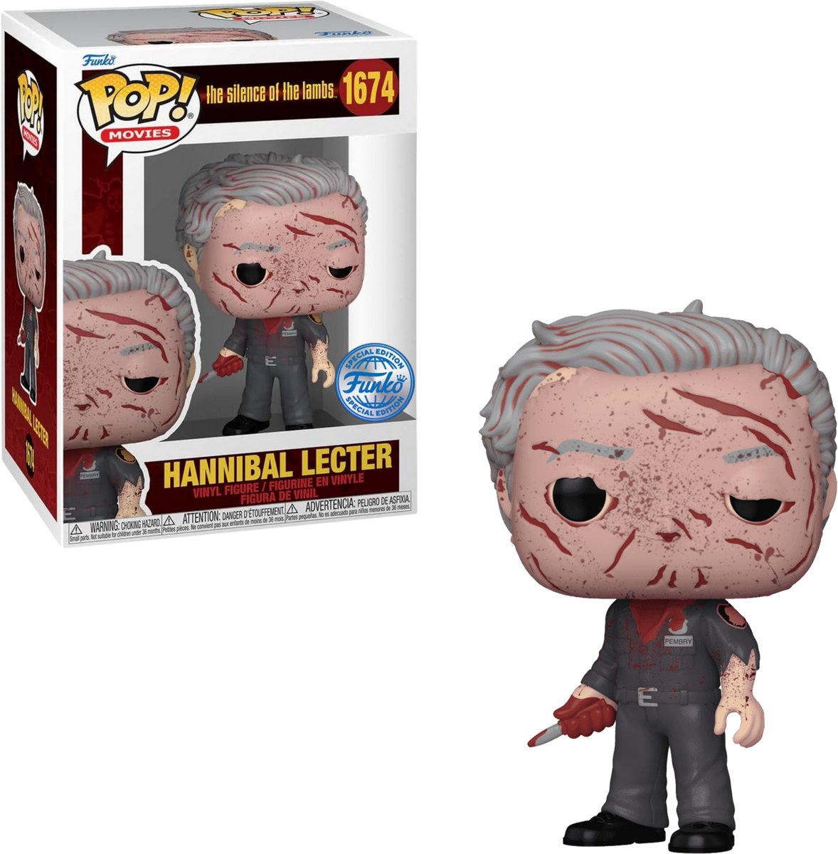Funko-pop ! films : le silence des agneaux - hannibal lecter #1674 fw exclusif