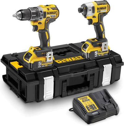 Ensemble combiné Dewalt dck266p2 - avec perceuse à percussion sans fil et tournevis à percussion sans fil - 18v