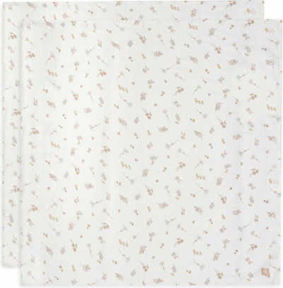 Jollein - tissu hydrophile grand 115x115cm - lange - coton doux - 2 pièces - bord de rivière