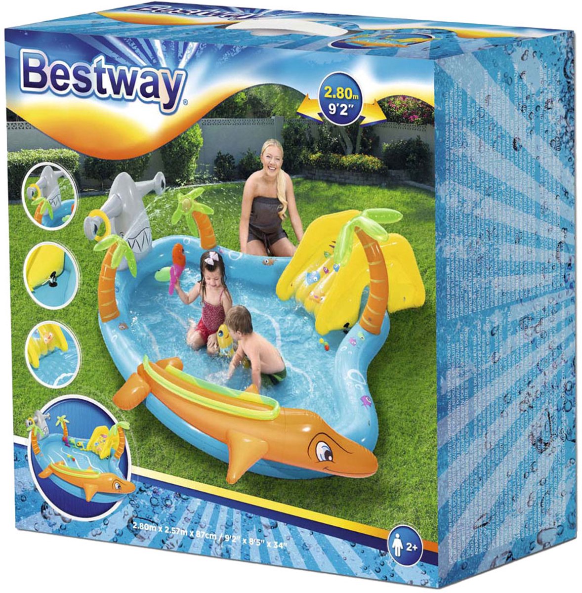 Bestway PlayCenter Spelbad avec accessoires Blue Orange