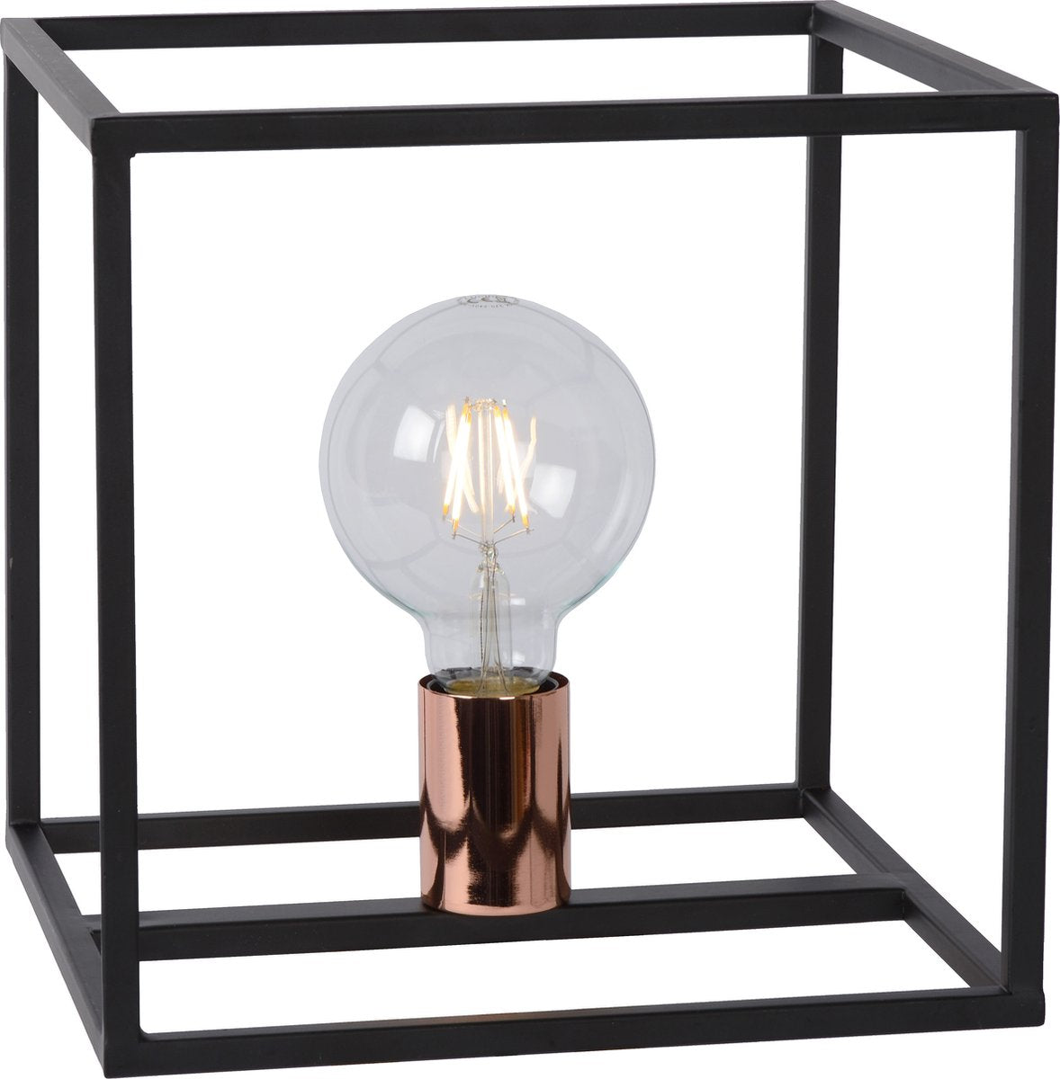 Lucide arthur - lampe de table - 1xe27 - noir