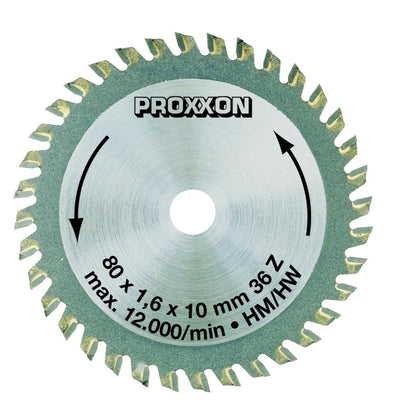 Proxxon micromot kgs série 36 - lame de scie circulaire - nombre de dents : 36 - 1 pièce