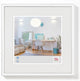 Walther new lifestyle - cadre en plastique - format photo 30x30 cm - blanc