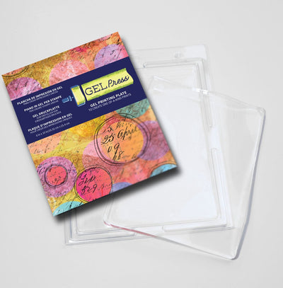 Plaque d'impression presse gel - rectangle 20,3x25,4cm