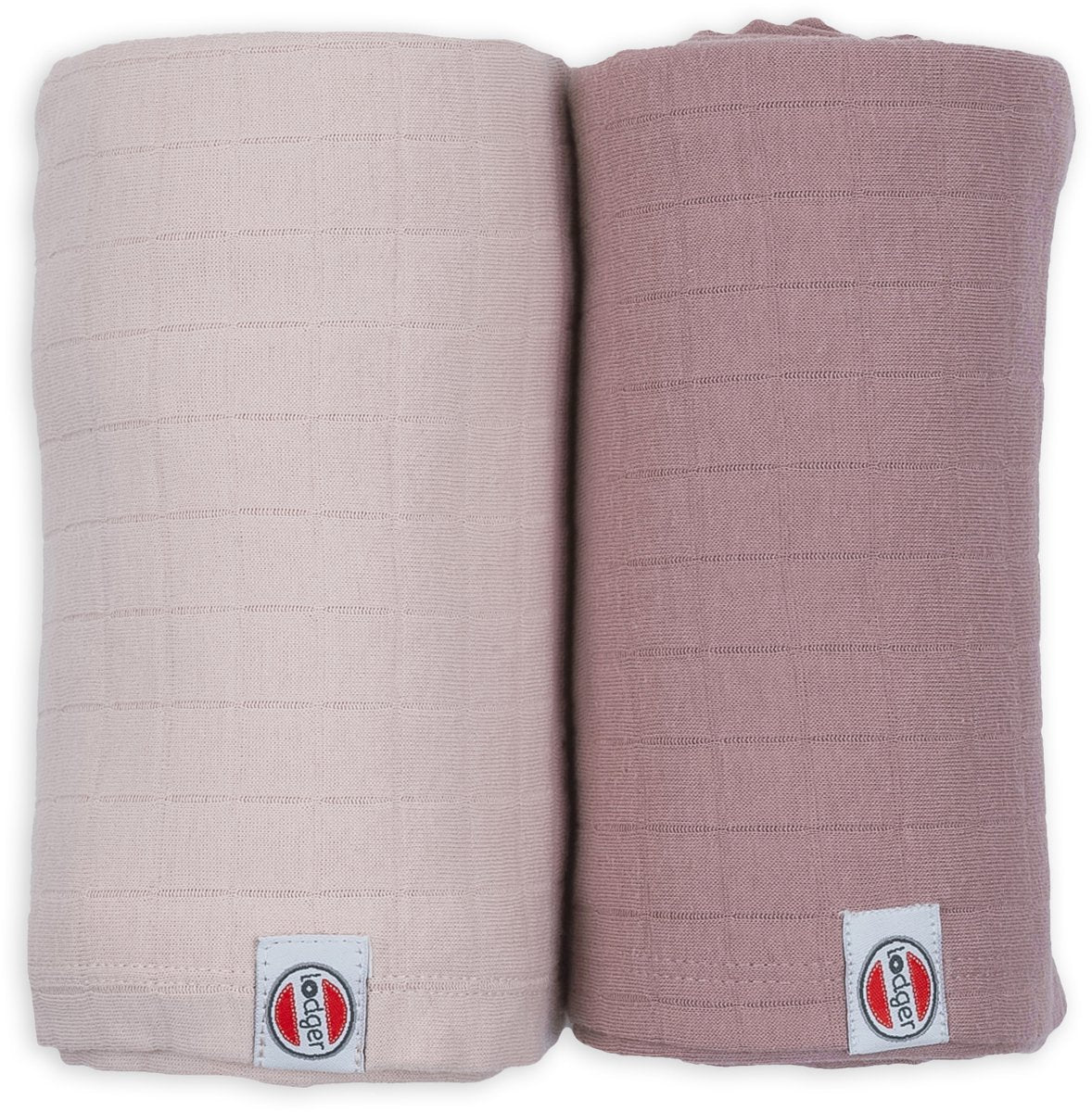 Lange Lodger - tissus hydrophiles - rose violet - 110x110cm - 2 pièces - coton bio - couche hydrophile