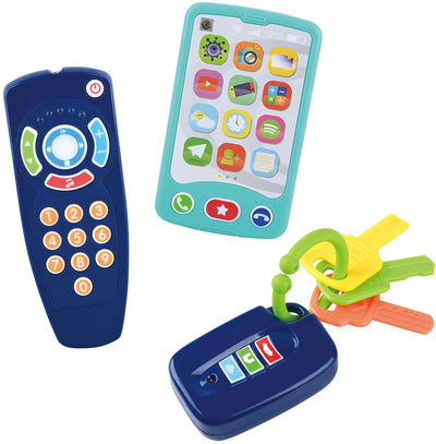 Jouez à Baby Toys Key, télécommande et téléphone, 3DLG.