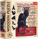 Puzzle en bois Trefl le chat noir - puzzle artistique 200 pièces.