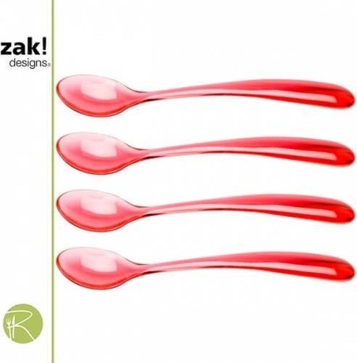 Zak!designs cuillères à glace - - cuillères à glace empilables - - empilables - lot de 4 - 15 cm