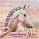 Toile de peinture diamant chevaux Moxy 30x30cm