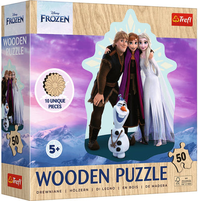 Puzzle La Reine des Neiges en bois Trefl - Disney La Reine des Neiges 2 - 50 pièces - FSC mix.