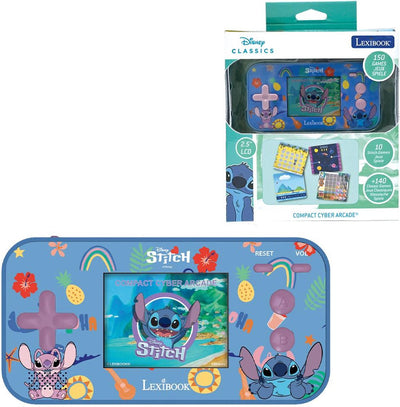 Console de jeu de poche Lexibook Stitch Compact Cyber Arcade® avec écran LCD couleur 2,5'' et 150 jeux dont 10 de l'univers Disney Stitch