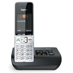Gigaset téléphone DECT s30852-h3023-b101 gigaset confort argent, noir