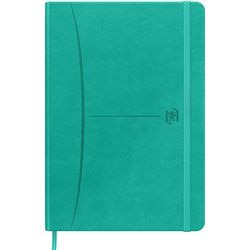 Carnet oxford 400154946 simili cuir turquoise