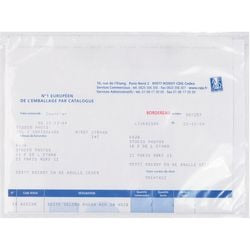 Enveloppes pour liste de colisage raja pcl13t 115 mm polyéthylène, papier silicone