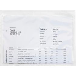 Enveloppes pour liste de colisage raja pcl15t 165 mm polyéthylène, papier silicone
