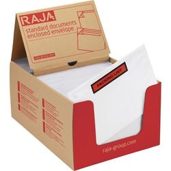 Enveloppes pour liste de colisage raja pcl16 165 mm polyéthylène, papier silicone