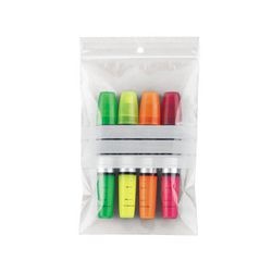 Sacs à fermeture éclair raja pbag10b transparent 180 mm