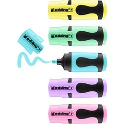 Marqueur de texte edding e-7 pointe biseautée pastel