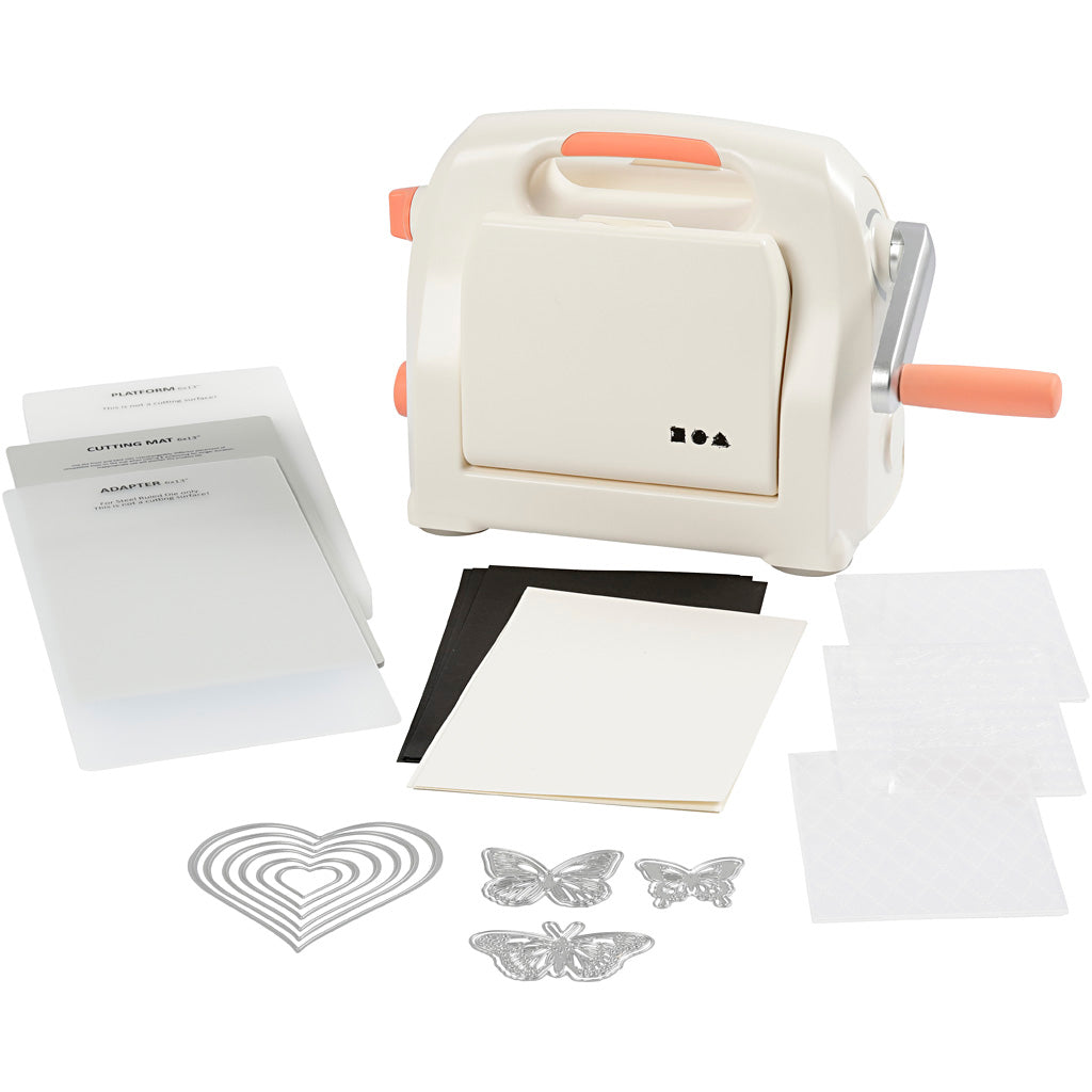 Creativ company kit de démarrage pour machine à découper et à gaufrer, a5, feuille 155x210 mm, 1 kit