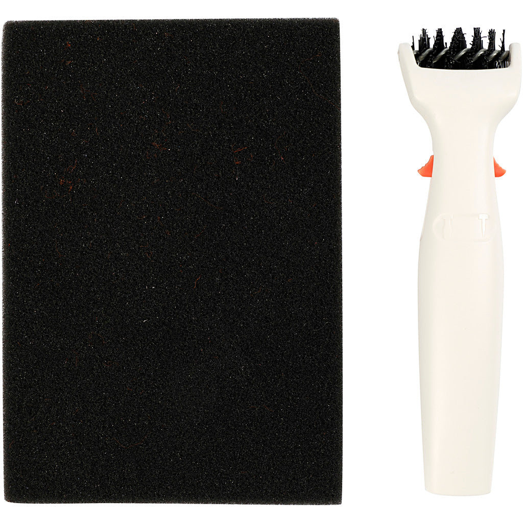 Creativ company tampon en mousse pour pinceaux, gabarit de découpe, taille 4x15,5 cm, 1 pièce