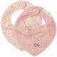 Little Dutch - lot de 2 bavoirs bandana - rose - essentiels