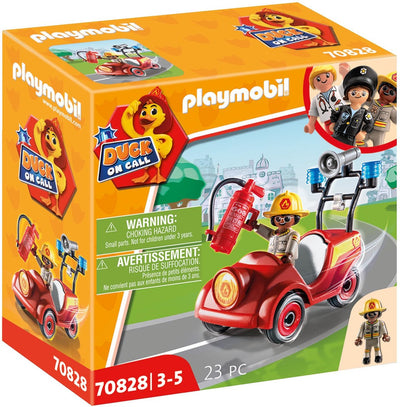 Playmobil canard d'appel mini camion de pompiers - 70828