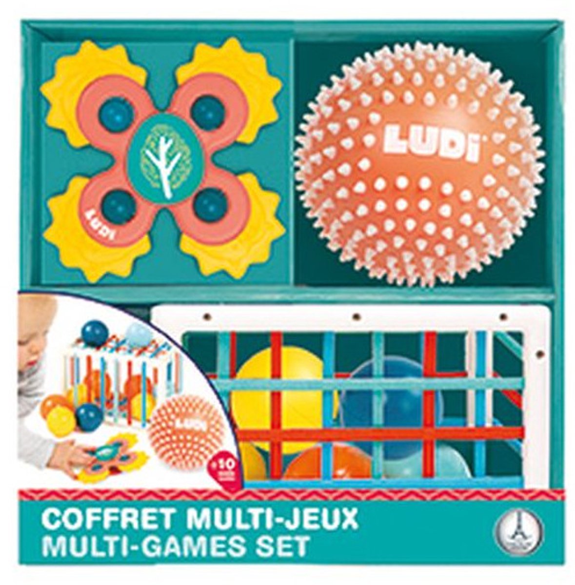 Ludi - ensemble multi-jeux - jouets sensoriels