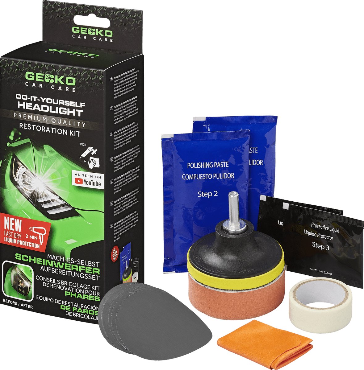 Kit de réparation de phare en alliage Devil Gecko