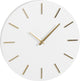 Décorations en mica - horloge murale brixen - ø36 cm - blanc