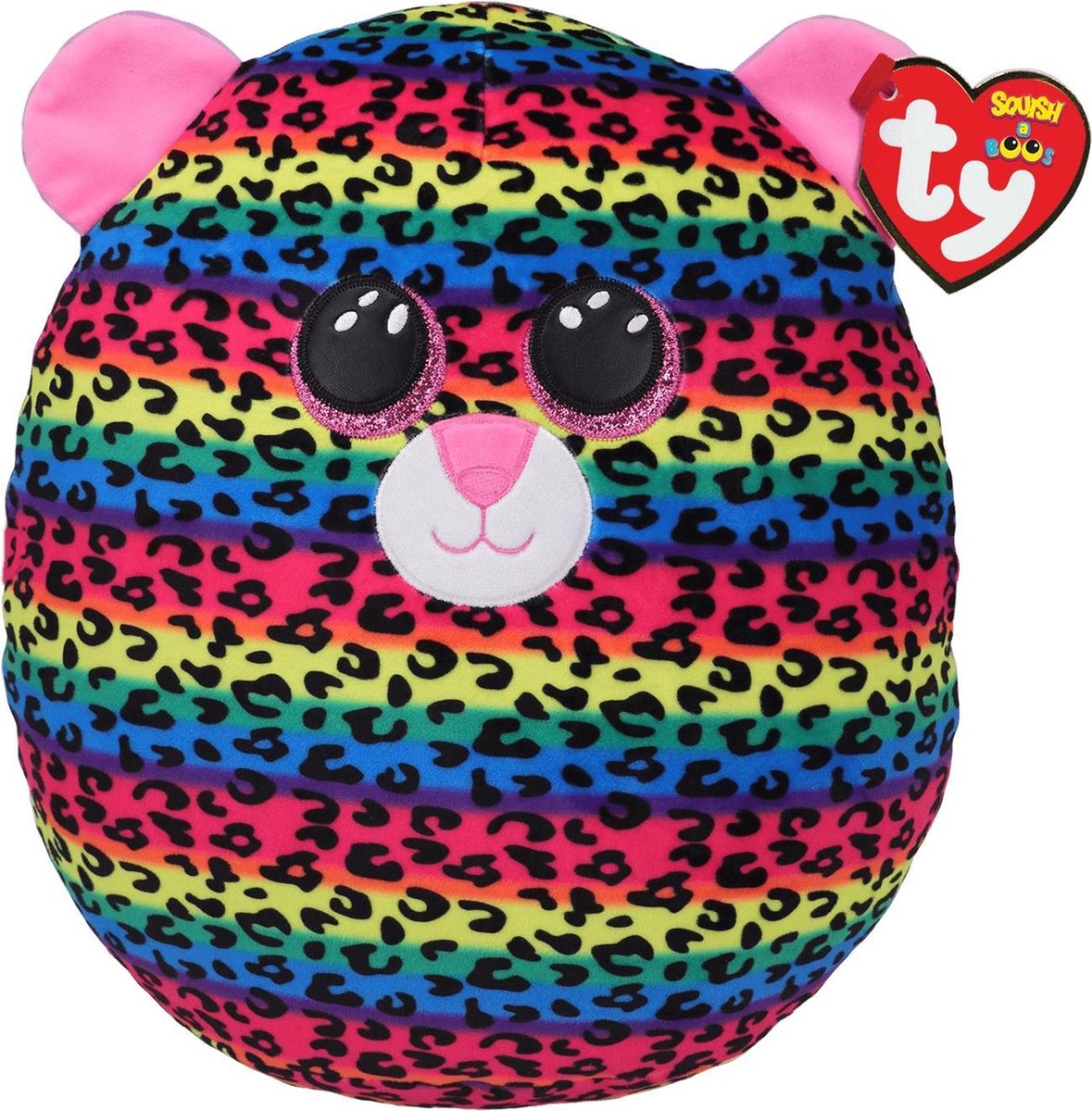 Ty ty squish a boo câlin coussin léopard point 23 cm