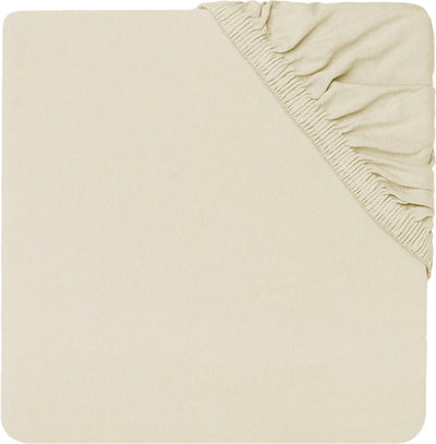 Jollein - drap-housse bébé jersey (ivoire) - coton - drap-housse berceau - 70x140cm 75x150cm