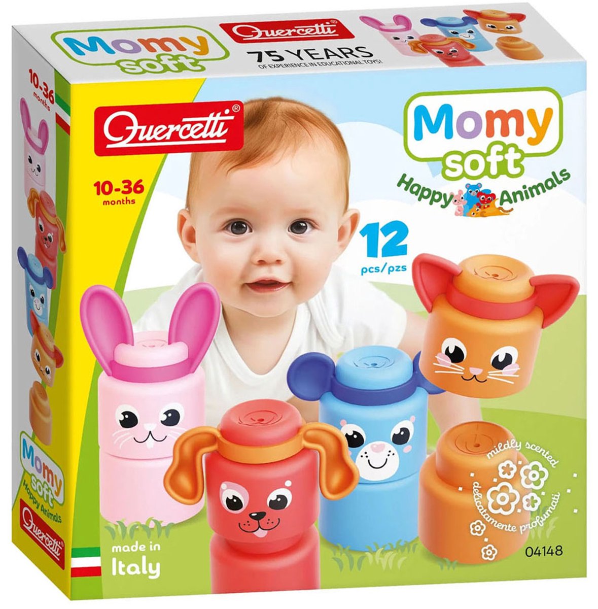 Quercetti momy animaux doux, 12 pcs.