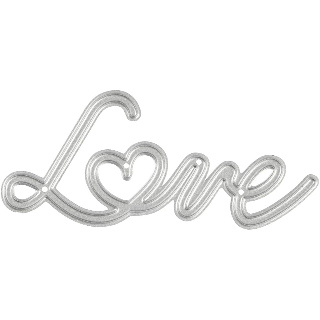 Creativ company matrice de découpe, amour, dimensions 69x30,5 mm, 1 pièce