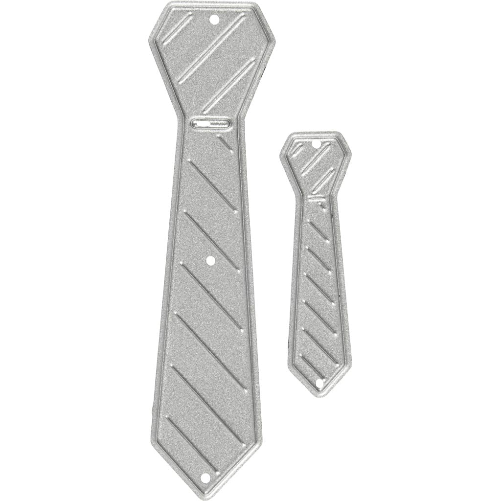 Creativ company matrices de découpe et de gaufrage, cravate, dimensions 26x99+9x35 mm, 1 pièce