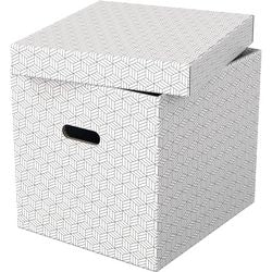 Boîte de rangement Esselte 628288 cube grand 36 l blanc
