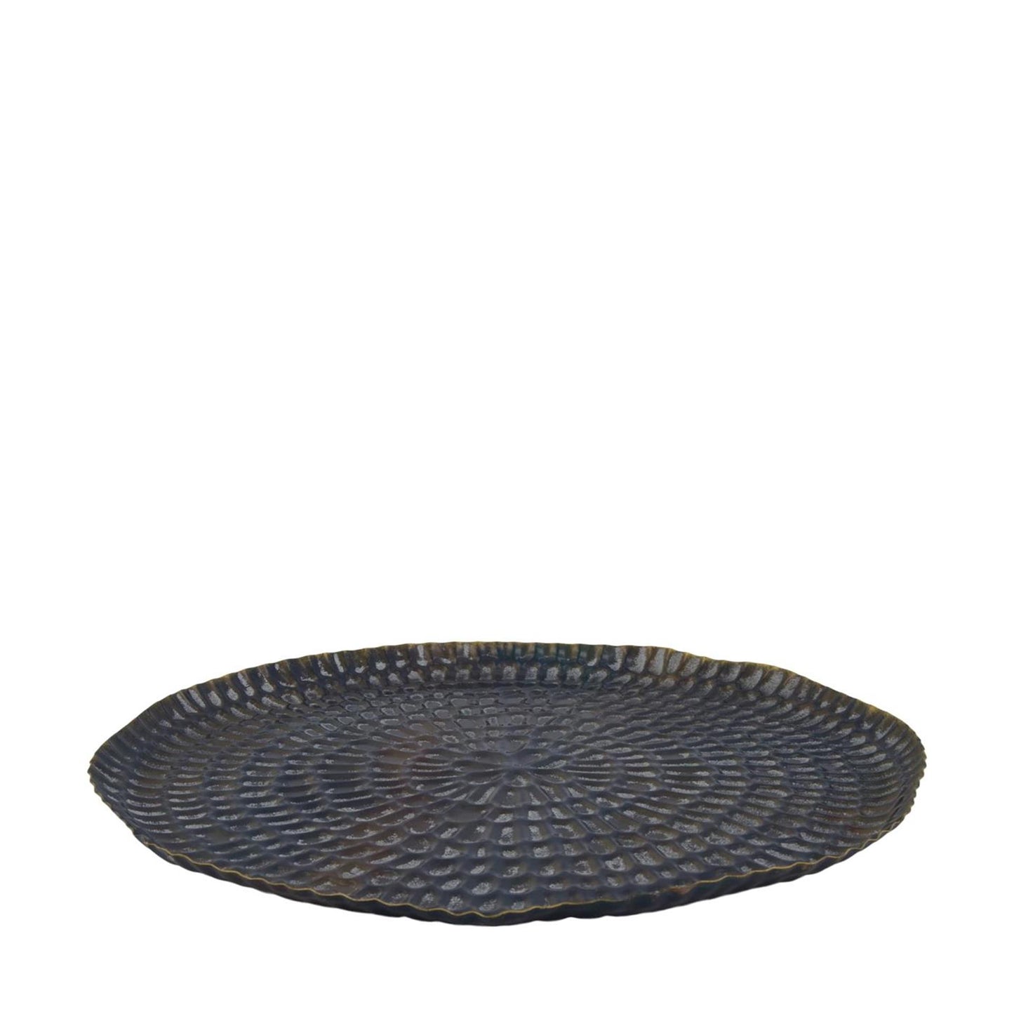 Plateau en métal Dijk natural collections noir or ø38cm