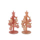 Sapin de Noël scintillant nude 15cm 2 assortis