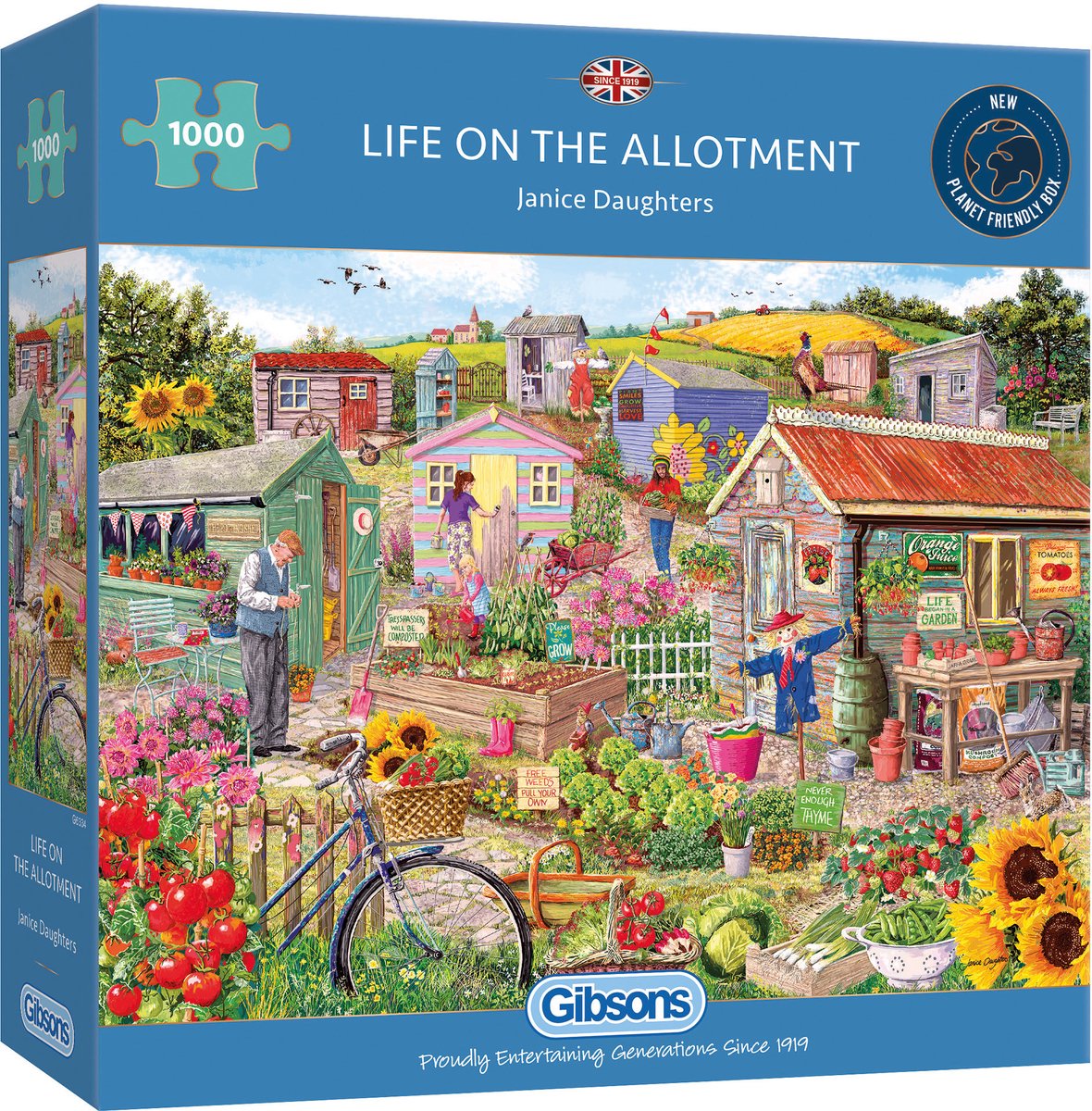 Gibsons - la vie sur le lotissement (par les filles de Janice) - 1000 pièces 68×49cm (l×h) - puzzle pour adultes