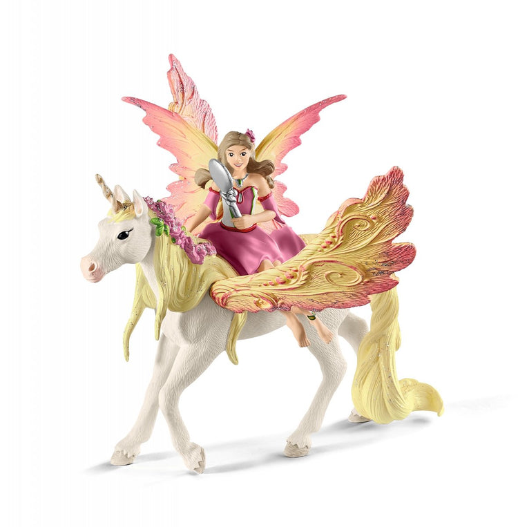 Schleich bayala - feya avec licorne pégase - figurine de jeu - jouets pour enfants pour garçons et filles - 5 à 12 ans - 70568