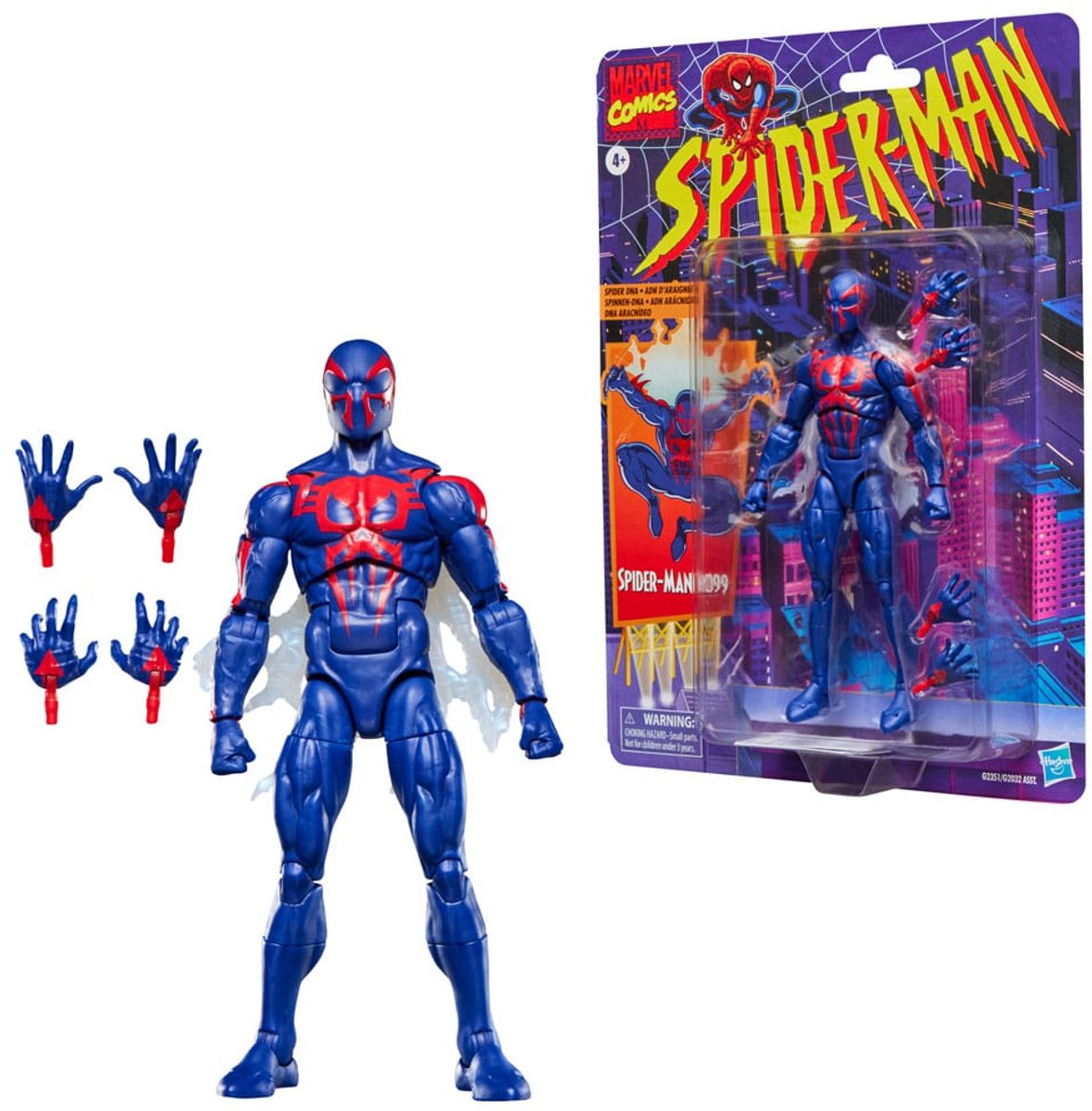 Hasbro figurine rétro Spider-Man Marvel Legends Spider-Man 2099 figurine 15 cm