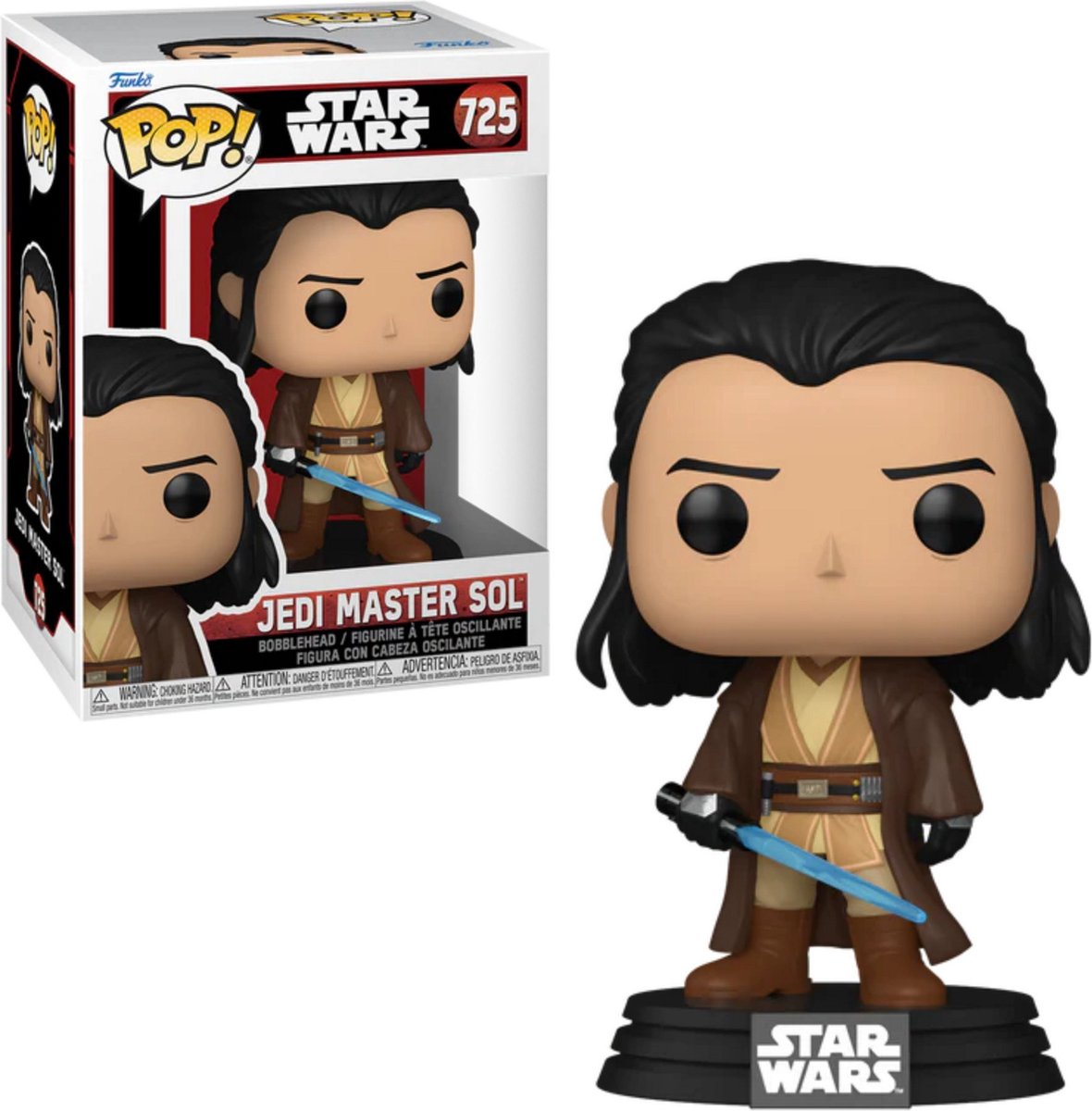 Funko Star Wars L'Acolyte - Figurine en vinyle Maître Jedi Sol 725 Pop! multicolore