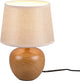 Rl live your light reality louxor - lampe de table - élément en bois - excl. 1x e14 28 w - interrupteur à cordon